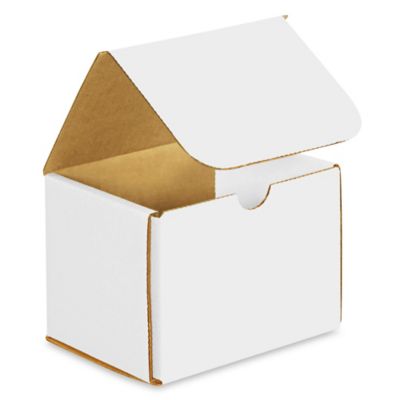 5 x 4 x 4" White Indestructo Mailers S-1720
