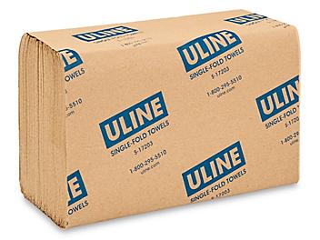 Uline Kraft Single-Fold Towels S-17203