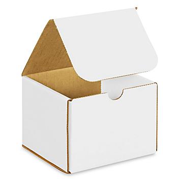 5 x 5 x 4" White Indestructo Mailers S-1721