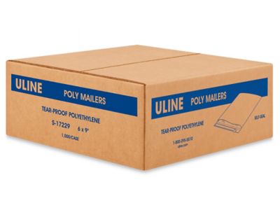 Tear-Proof Polyethylene Mailers with Tear Strip - 6 x 9 S-3352 - Uline