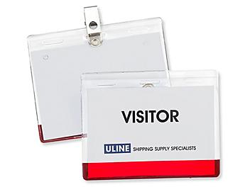Color Coded Name Badge Holders - 4 x 3", Red S-17242R