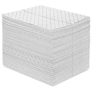 Oil Only Sorbent Pads - 15 x 19", Heavy S-17298