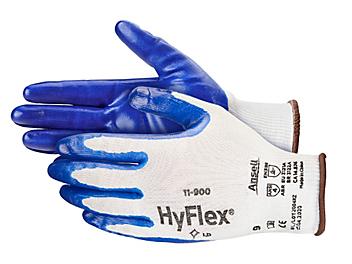 Ansell HyFlex<sup>&reg;</sup> 11-900 Flat Nitrile Coated Gloves