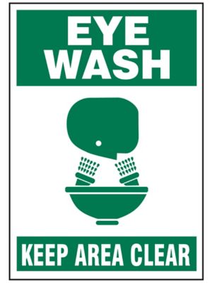 "Eye Wash" Sign