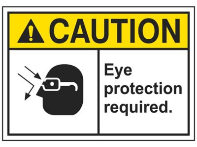 Eye Protection Required OSHA Safety First Sign