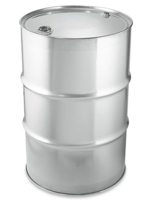 Closed Top Stainless Steel Drum - 55 Gallon S-17354 - Uline