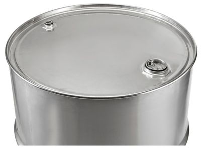 55 Gallon Stainless Steel Drum - Used, 18 Gauge