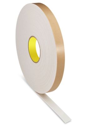 3M™ Cinta doble cara de espuma de uretano 4016, blanco mate, 1 in x 36 yd  1/16 in, 9 rollos por caja, a granel