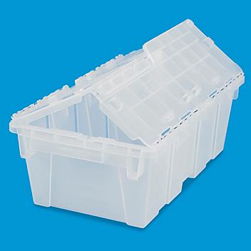 Clear Industrial Totes - 17.7 x 10.1 x 6" S-17418