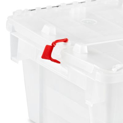 Clear Industrial Totes - 17.7 x 10.1 x 6