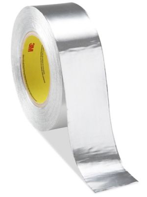 3M Aluminum Foil Tape 4380, Silver, 2 in x 55 yd, 3.25 Mil