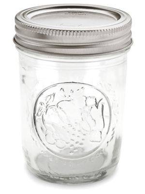 Ball® Wide Mouth Glass Canning Jars - 8 oz