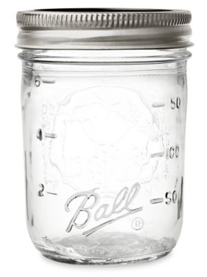Canning Ball Glass Jar Vintage 8 Ounce 4 Inches Tall 2 1/2 Inches in D –  JAMsCraftCloset