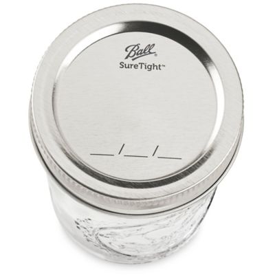 Skid Lot Wide-Mouth Glass Jars Bulk Pack - 1 Gallon, 3 Opening, Metal Cap - ULINE - Qty of 144 - S-12758B-M