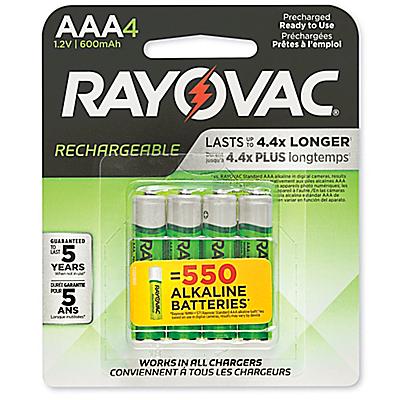 Rayovacᴹᴰ – Piles rechargeables – AAA S-17533 - Uline