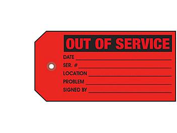 Inspection Tags - "Out of Service"