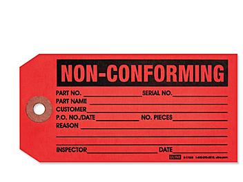 Inspection Tags - "Non-Conforming", Plain S-17553PLAIN