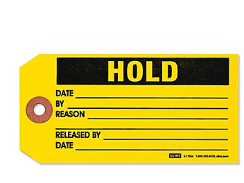 Inspection Tags - "Hold", Plain S-17554PLAIN