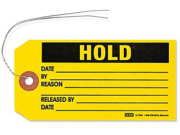 Inspection Tags - "Hold", Pre-wired S-17554PW
