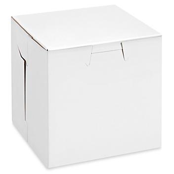 Cake Boxes - 4 1/2 x 4 1/2 x 4 1/2", White S-17566