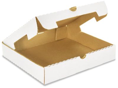 Pizza Box, 12, White, Cardboard, Corrugated, (50/Case), Winsight 12PIZPLWH