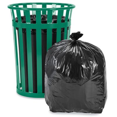 Uline Industrial Trash Liners - 33-44 Gallon, 1.2 Mil, Black