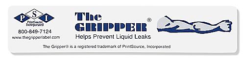 The Gripper - Stops Liquid Leaks, 1 1/4 x 6, 250 Labels