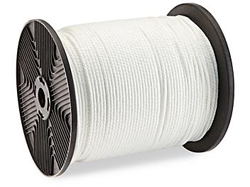Solid Braided Nylon Rope - 3/16" x 500', White S-17650