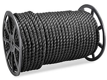 Twisted Polypropylene Rope - 1" x 600', Black S-17658BL