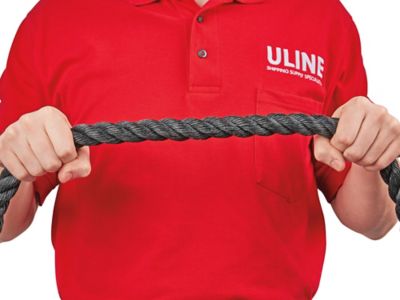 Twisted Polypropylene Rope - 1 x 600', Black S-17658BL - Uline