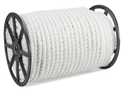 Twisted Polypropylene Rope - 1 x 600', White - ULINE Canada - Box of 600 Feet - S-17658W
