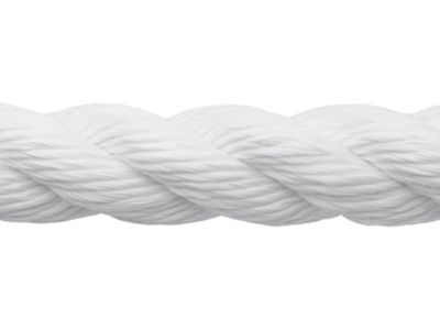 1/4 in. x 600 ft. White Nylon 3-Strand Twist Rope, Soft