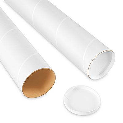 White Mailing Tubes - 5 x 50 - ULINE - ct of 240 - S-17807