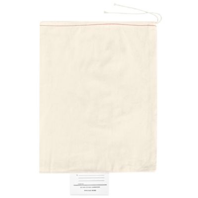 Sacs d'expédition en tissu avec étiquette – 12 x 16 po S-17834 - Uline