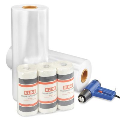 Uline Deluxe Polyolefin Shrink Film Roll - 60 gauge, 24" x 4,375' S-17839