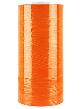 Uline Machine Length Wrap - Cast, 80 gauge, 20" x 6,000', Orange S-17856