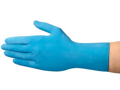 Uline Exam Grade Latex Gloves with Extended Cuff Powder Free Large S 17904L Uline
