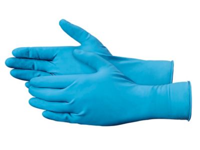 Uline Exam Grade Latex Gloves with Extended Cuff - Powder-Free, XL S-17904X