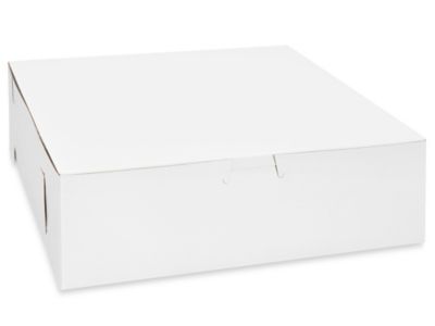 Cake Boxes - 10 x 10 x 3", White S-17918