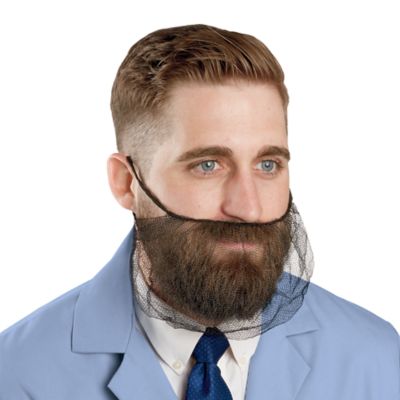 Nylon Honeycomb Beard Nets - Black S-17937BL