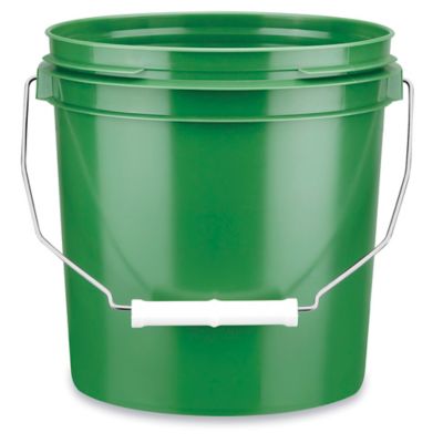 Plastic Pail - 1 Gallon, Green S-17941G