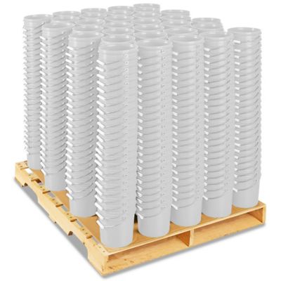 Plastic Pail Skid Lot - 1 Gallon, Natural S-17941NATS