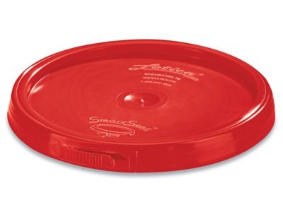 Couvercle standard pour seau en plastique de 1 gallon – Rouge