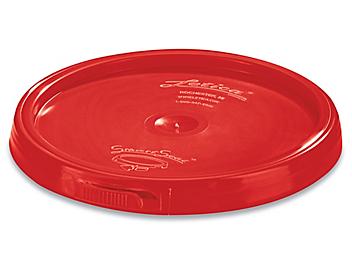 Standard Lid for 1 Gallon Plastic Pail - Red S-17942R