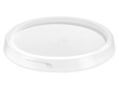 Couvercle standard pour seau en plastique de 1 gallon – Blanc