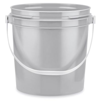 Black 1 Gallon Plastic Bucket (Lid Sold Separately)