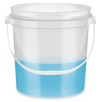 Plastic Pail - 5 Gallon, Black S-7914BLK - Uline