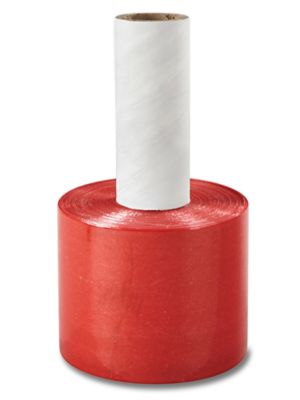 Uline Colored Bundle Wrap - 80 gauge, 3" x 1,000', Red S-17967R