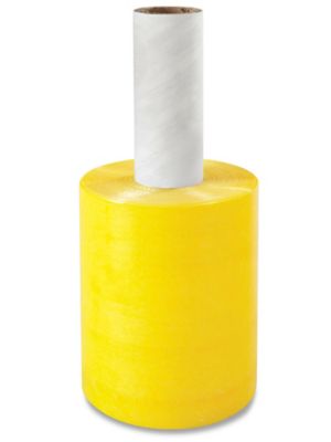 Uline Colored Bundle Wrap - 80 gauge, 5" x 1,000', Yellow S-17968Y