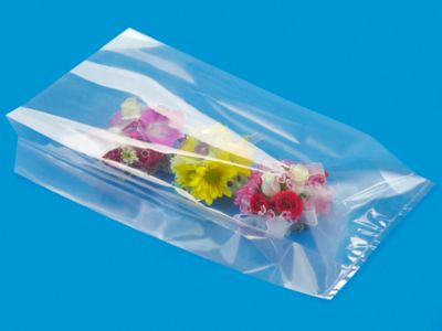Clear Cellophane Bags (Pleated)